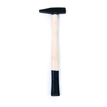 Child size 110g weight pin hammer with a wooden handle.