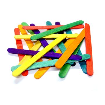 Coloured Lolly Sticks Assorted Pack of 1000