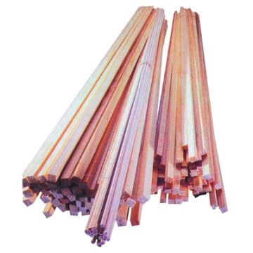 Wood Jelutong 8x8x600mm Natural Pack 100