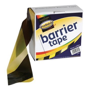 Prosolve Non-Adhesive Black and Yellow Barrier Tape