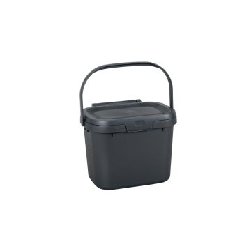 4.5 Litres Kitchen Compost Caddy Metallic Grey