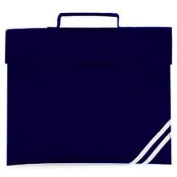 Classic Book Bag Navy Plain