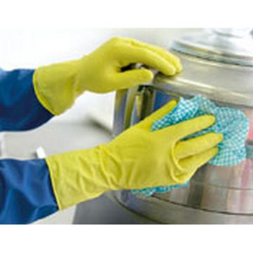 Yellow Latex Gloves Pack of 12