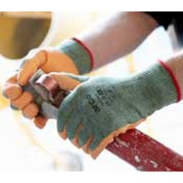 Latex Covered Working Gloves XL Orange/White Pair