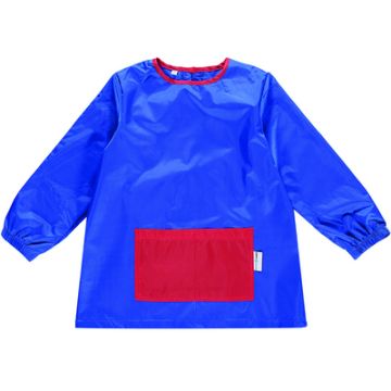 Sleeved Art Smock Royal/Red 10-12