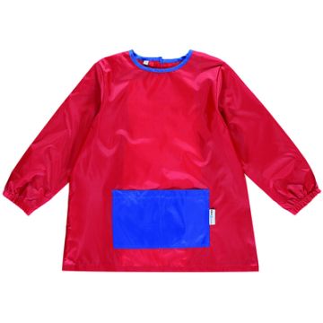 Sleeved Art Smock Red/Royal Age 7 - 9