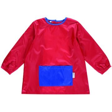 Sleeved Art Smock Red/Royal Age 10-12