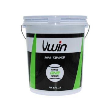 Uwin 72 Piece Bucket Tennis Balls Green Stage 1