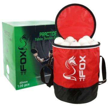 Fox TT Practice Table Tennis Balls & Bag Pack of 120