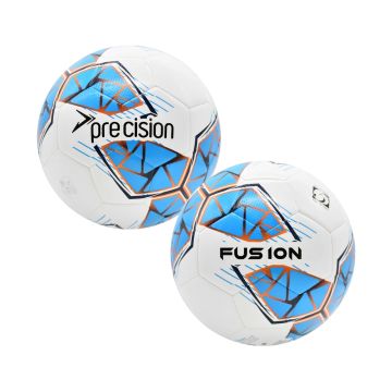 Precision Fusion FIFA Football White/Cyan Size 5