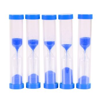 Mini Sand Timer Pack of 5 Blue 5 Minute