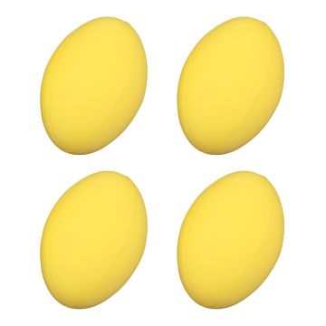 Coated Foam Rugby Ball Pack of 4