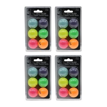 Fox TT Coloured Table Tennis Balls Pack of 24