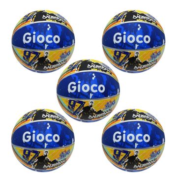 Gioco Street2 Basketball Size 5 Pack of 5