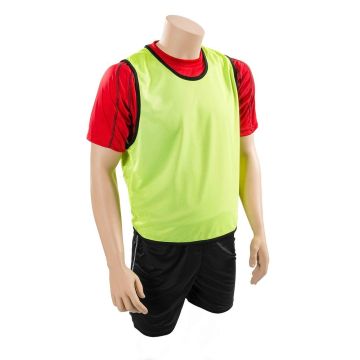 Mesh Training Bib Yellow Ages 10 - 14 Years Pack of 5
