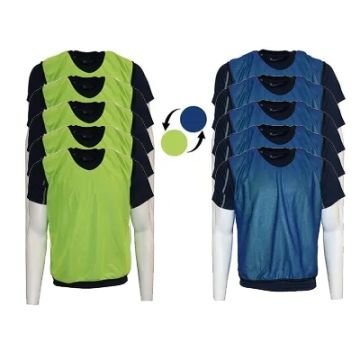 Reversible Mesh Training Bib Royal Blue Adults  Pack of 5