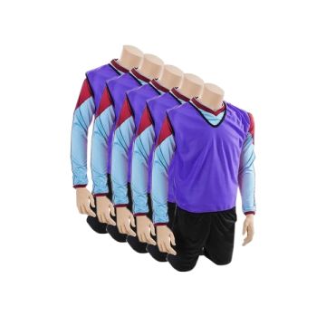 Mesh Training Bib Royal Blue Ages 10 - 14 Years Pack of 5