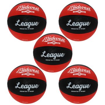 Midwest League Basketball Size 3 Pack of 5