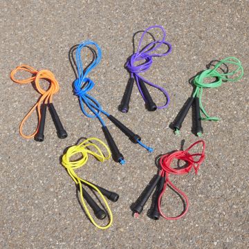 Coloured Plastic Skipping Ropes Pack of 6