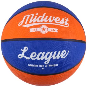 Midwest League Basketball Blue/Orange Size 6