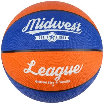Midwest League Basketball Blue/Orange Size 5