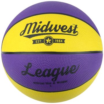 Midwest League Basketball Yellow/Purple Size 3