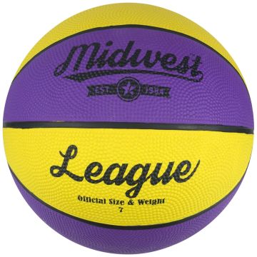 Midwest League Basketball Yellow/Purple Size 7
