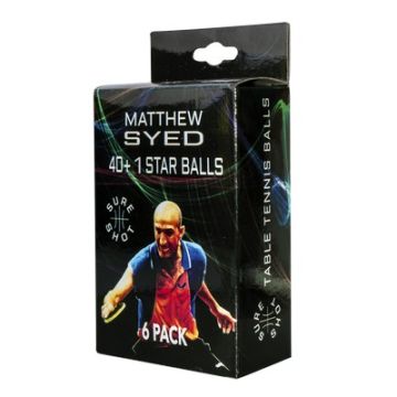 Sure Shot Table Tennis Balls 1 Star Pack of 6