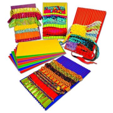 Rainbow Weaving Cards Assorted Pack of 20