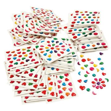 Mini Gem Stones Assorted Pack of 100 Sheets