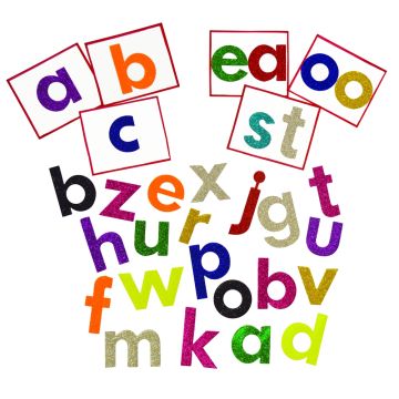Glitter Lowercase Letters Pack of 250