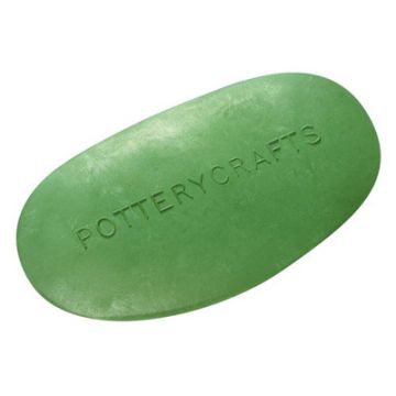 Rubber Kidney Scraper Green
