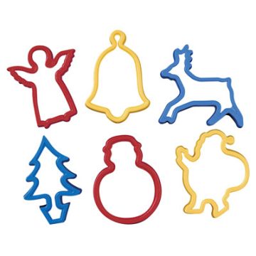 Christmas Plastic Cutters Assorted Set 6