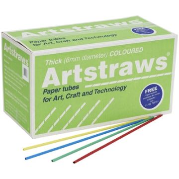 Jumbo Coloured Artstraws