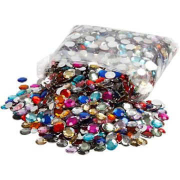 Round Rhinestone Assorted Pack of 3600