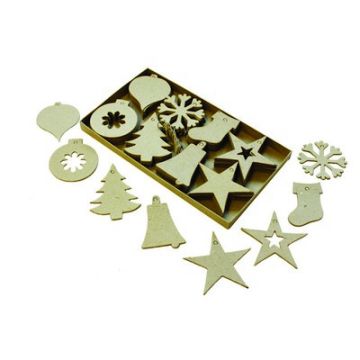 Christmas Cut Out Decorations Pack of 80