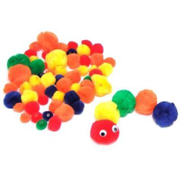 Threadable Pom Poms Pack of 65