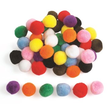 Jumbo 5cm Pom Poms Pack of 50