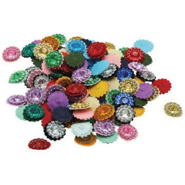Acrylic Jewels Assorted Pack of 100