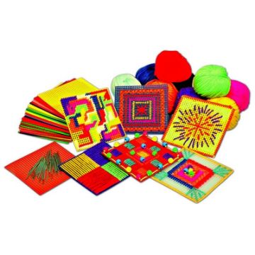 Plastic Embroidery Canvas Pack of 50