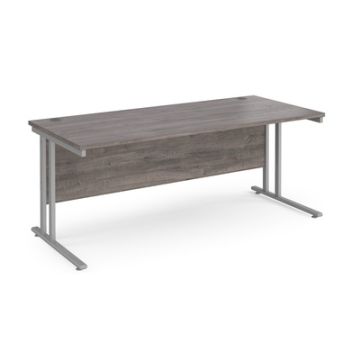 Rectangular Cantilever Desk W1800mm Grey