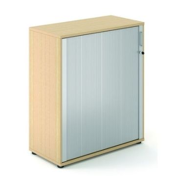 Wooden Tambour Unit H1200mm Oak
