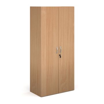Double Door Cupboard 3 Shelves H1630mm Beech