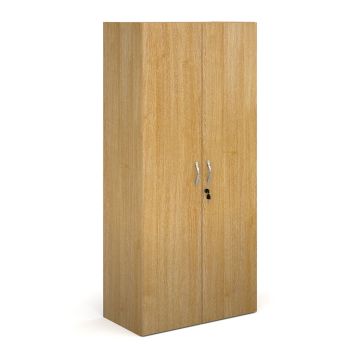 Double Door Cupboard 3 Shelves H1630mm Oak