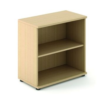Open Fronted Bookcase H830mm White