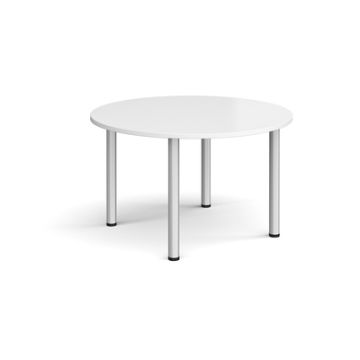 Meeting Table 4 Legs Dia 1200 x 725mm White