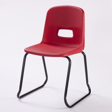 RF70 Skid Base Chair SH460mm Red