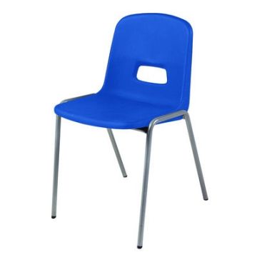 GH20 Four Leg Chair Black Frame SH380mm Blue