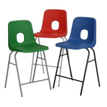 Series E Stool Grey Frame 610mm Charcoal