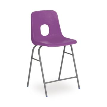 Series E Stool Grey Frame 610mm Purple